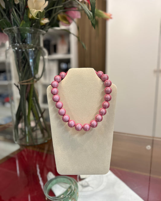 Ballen ketting, Baby roze