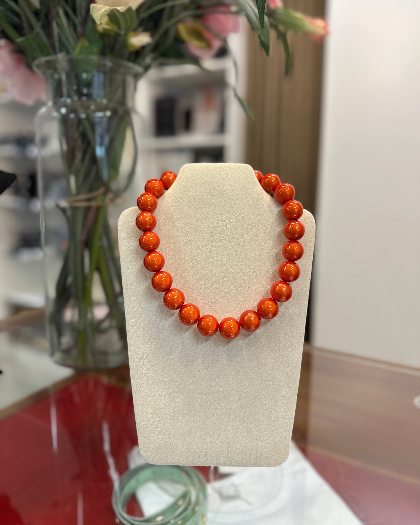 Ballen ketting, oranje