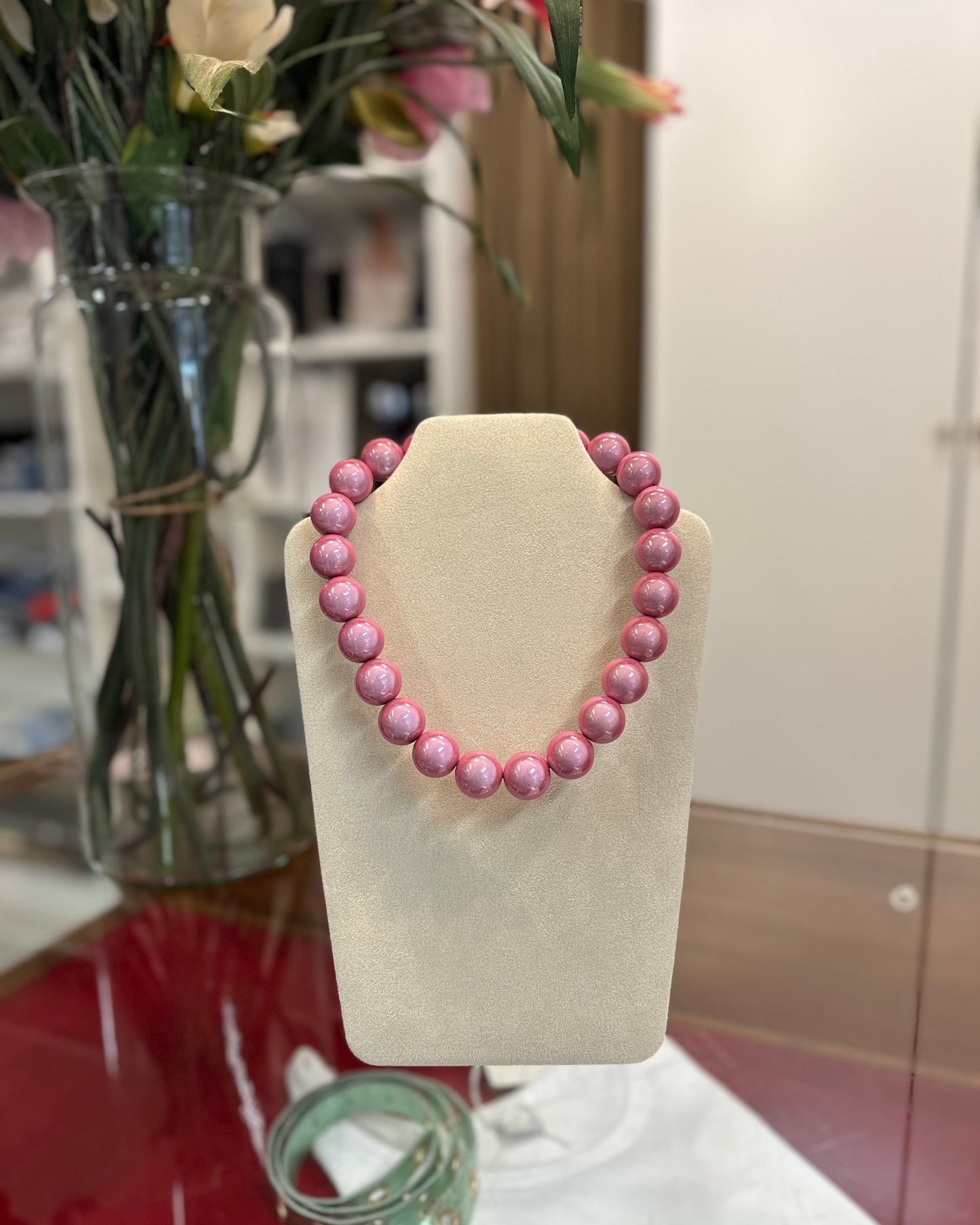 Ballen ketting, Baby roze