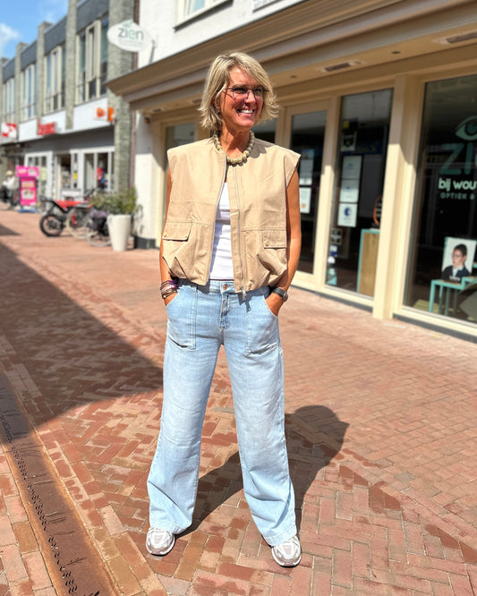 Het Tess gilet - Donker