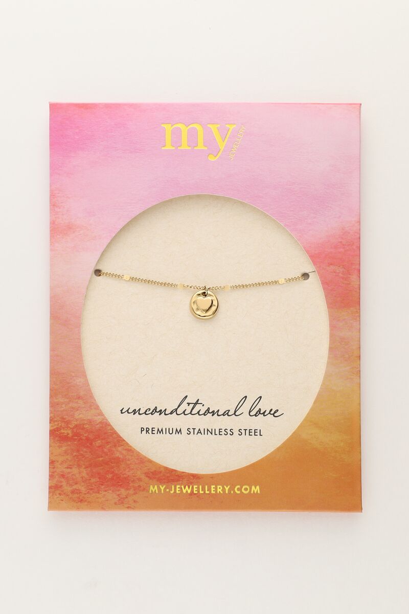 My Jewellery Unconditional love bracelet "hammered heart"