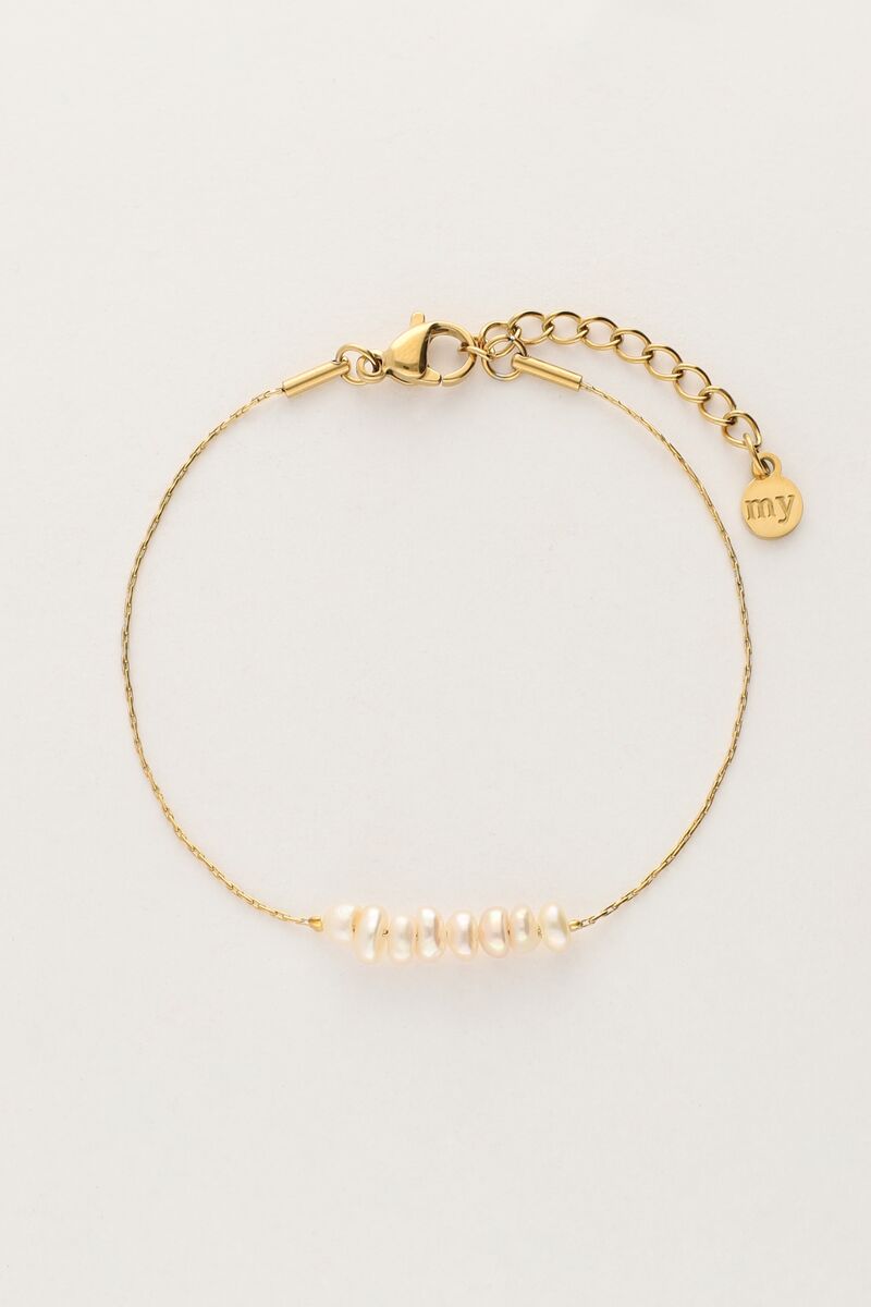 My Jewellery Minimalistische armband met meerdere parels