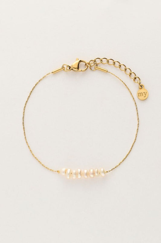 My Jewellery Minimalistische armband met meerdere parels