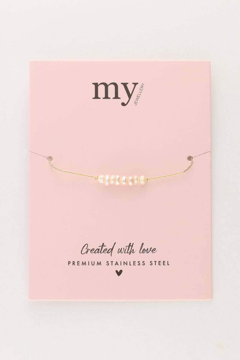 My Jewellery Minimalistische armband met meerdere parels